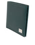 Dolce & Gabbana Green Leather DG Logo Engrave Bifold Card Holder Wallet